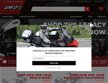 Tablet Screenshot of motomachines.com